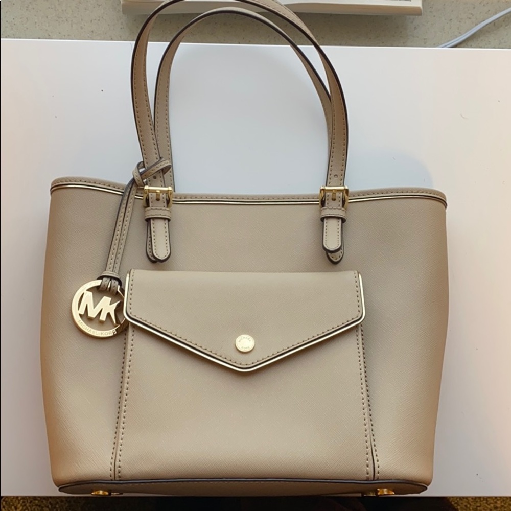 Michael Kors Leather Pocket Tote
